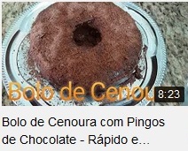 Bolo de Cenoura com Pingos de Chocolate - Rpido e Prtico