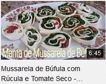 Mussarela de Búfula com Rúcula e Tomate Seco - Prato Fácil