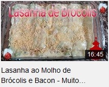 Lasanha ao Molho de Brcolis e Bacon