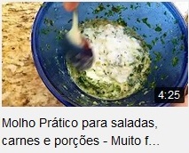 Molho Prático para Saladas, Carnes e Porções – Muito Fácil e Rápido