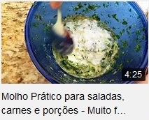 Molho Prtico para Saladas, Carnes e Pores  Muito Fcil e Rpido