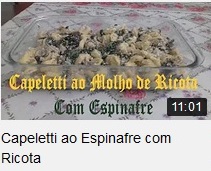 Capeletti ao Espinafre com Ricota